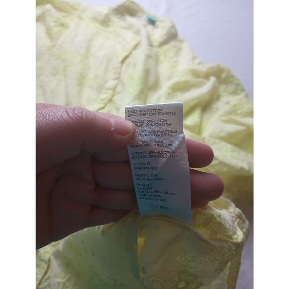 Anthropologie Pilcro Bella femme Button down Top Blouse Floral Embroidery 1X - Picture 5 of 6